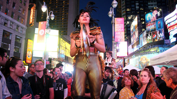 Art Takes Times Square by Chashama and Artists Wanted SLIDE SHOW