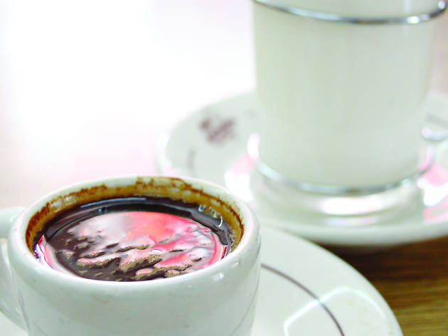 Latte en Café La Habana Latte en Café La Habana