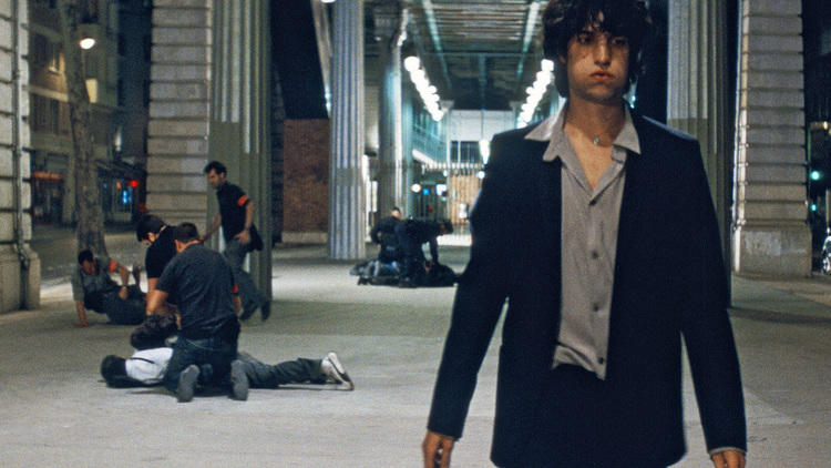 Louis Garrel, center, and Jerome Robart, far right, in A Burning Hot Summer