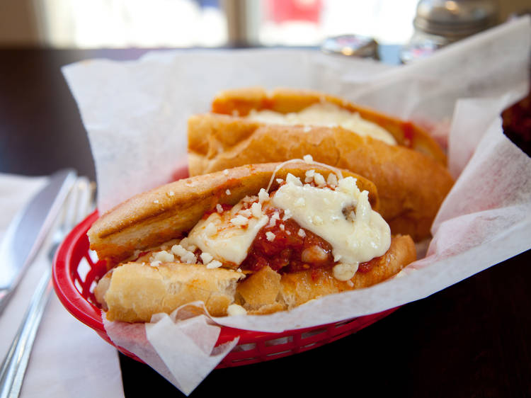 Meatball sub at Rosco's Pizzeria