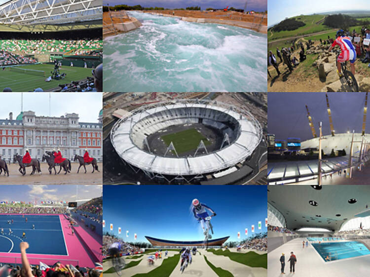 A Collage Of Olympic Stadium