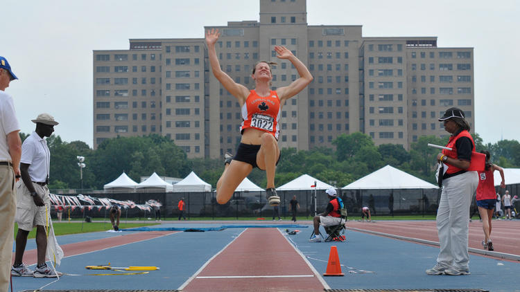 Long jump (track and field) (Photograph: Sue Pearsall)