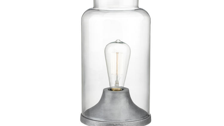 cb2 cloche lamp