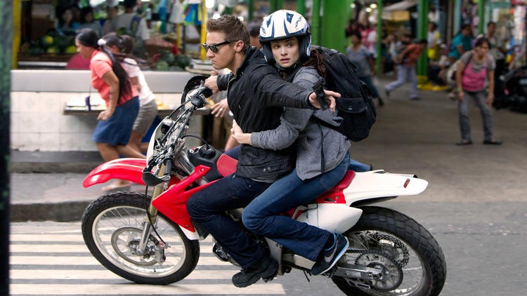 Jeremy Renner and Rachel Weisz in The Bourne Legacy