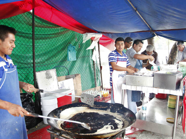 Tacos de milanesa Tacos de milanesa
