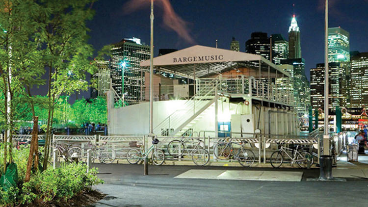 Bargemusic, the floating concert venue at the entrance of Brookl