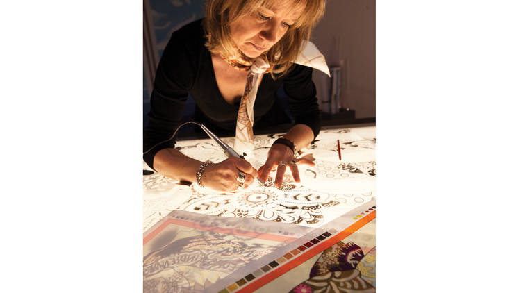 Hermès silk engraver Nadine Rabilloud