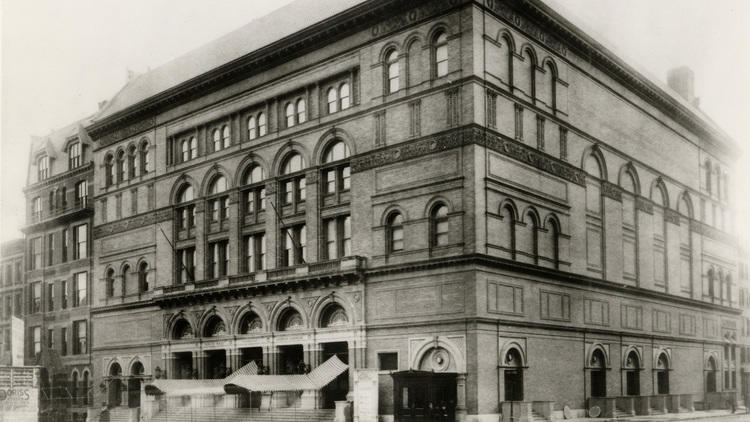 Photograph courtesy Carnegie Hall Archives
