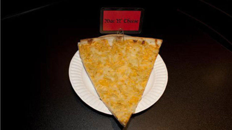 Mac-and-cheese slice from Hell's Kitchen Pizza