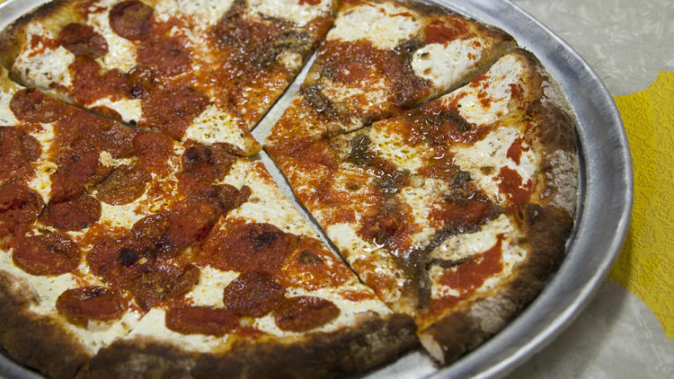 Eat a whole pie by yourself at Totonno’s Pizza