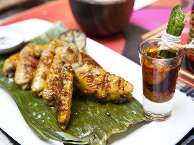Inasal na wings at Jeepney