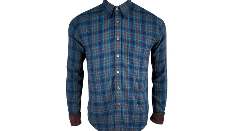Guilded Age plaid shirt, $60 (was $180), at Peregrine showroom
