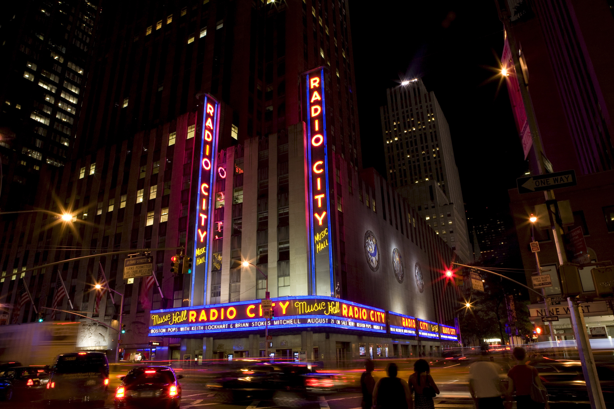 Radio City Music Hall Theater In Midtown West New York