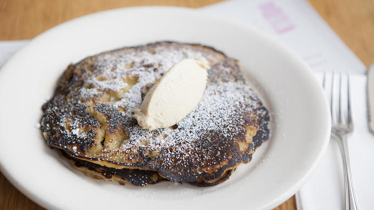 Oatmeal griddle cakes at Salt's Cure