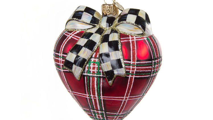 MacKenzie-Childs glass ornament, $88