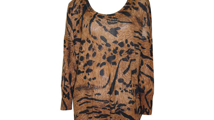 Evil Twin animal-print sweater, $42 (was $93), at Multidesigner sample sale