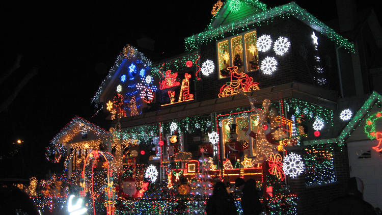 See the holiday lights in Dyker Heights