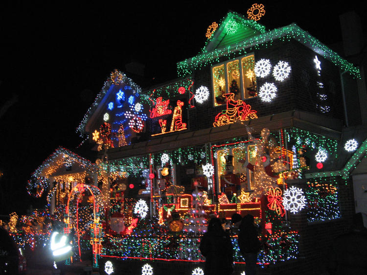 See the holiday lights in Dyker Heights