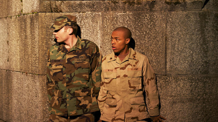 Seth Gabel, left, and Bow Wow in Allegiance