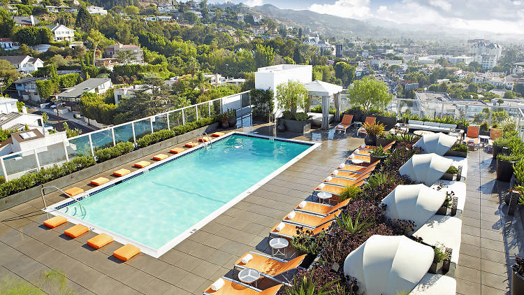 Rooftop lounge at Andaz West Hollywood