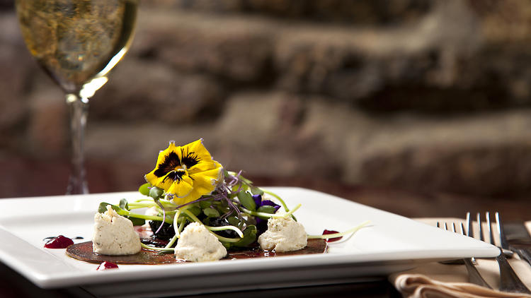 Beet Carpaccio at Blossom Cafe