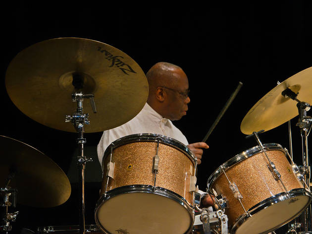 Ethan Iverson, Andrew Cyrille, Oliver Lake and Sam Newsome Andrew Cyrille