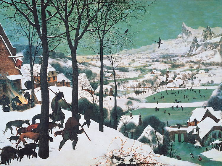 Pieter Bruegel the Elder's Hunters in the Snow from 1565