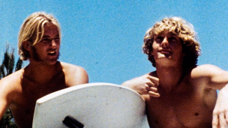 Eric Emerson, left, and Tom Hompertz in San Diego Surf