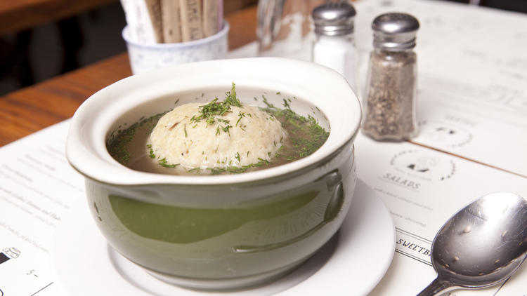 Matzo ball soup at Jack's Wife Freda