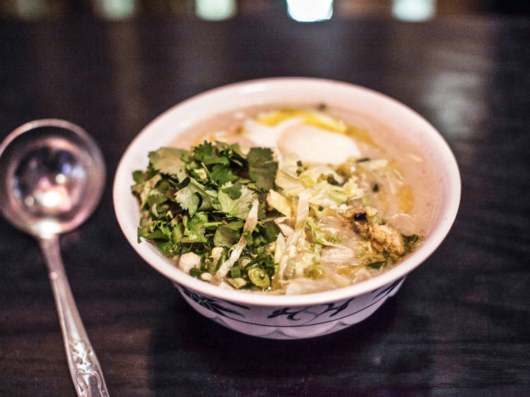 Westlake rice porridge at Mission Chinese Food