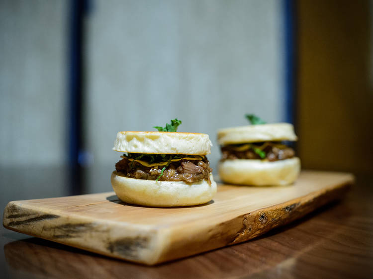 Oxtail brioche at Manzanilla