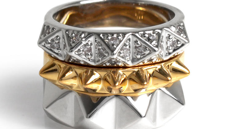 Noir stackable rings, three for $30 (were $62)