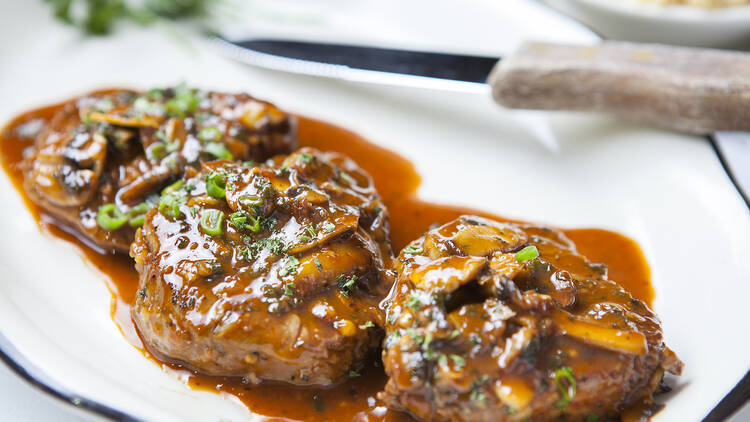 Steak Diane at Taylor's Steakhouse