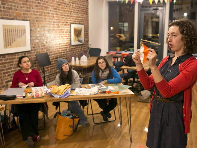 Quilting class at Brooklyn Brainery