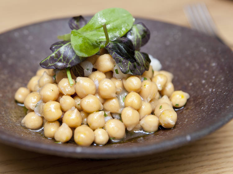 Chickpea-and-bacalhau salad at Aldea