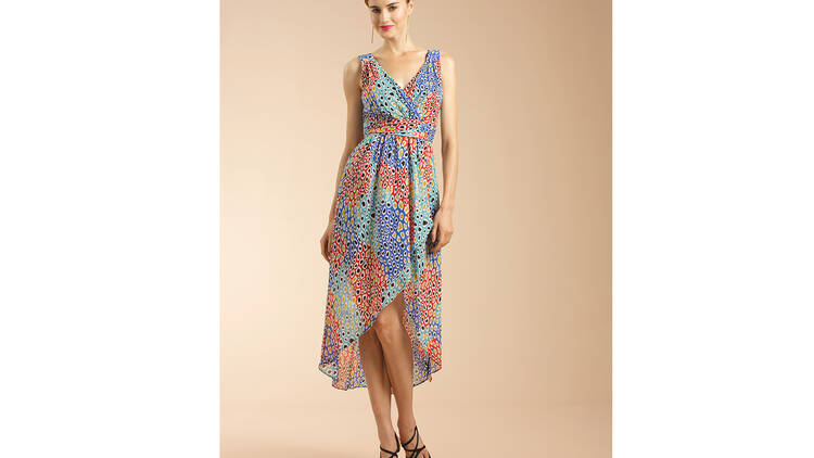 Trina Turk printed dress, $152 (was $378), at Open Market