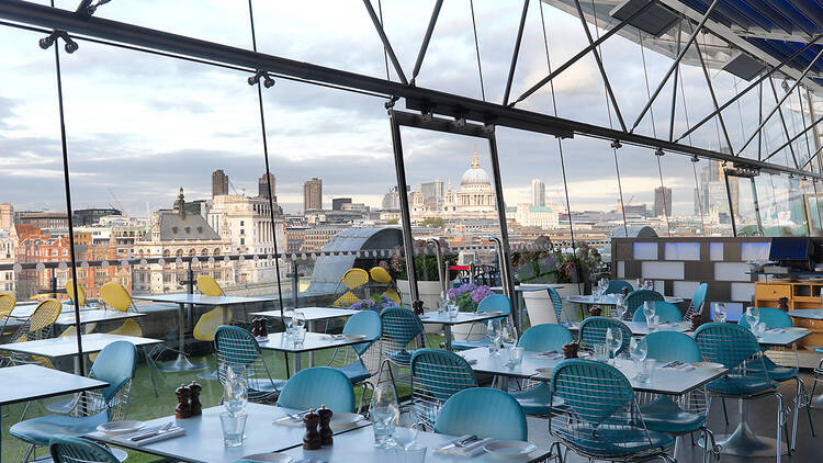 Riverside dining at Oxo Tower Brasserie