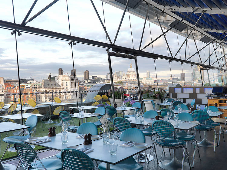 Riverside dining at Oxo Tower Brasserie