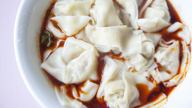 Chilli wonton at Yunkun Garden