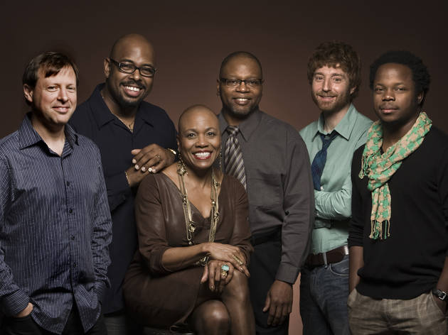Monterey Jazz Festival on Tour left to right: Chris Potter, Christian McBride, Dee Dee Bridgewater, Lewis Nash, Benny Green, Ambrose Akinmusire