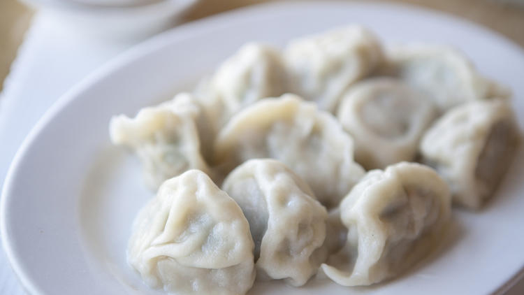 Chive dumplings at Luscious Dumplings