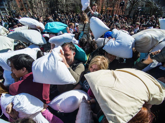 Nyc Pillow Fight Day 2019 Things To Do In New York