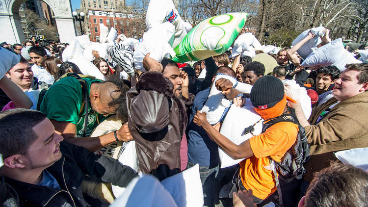 NYC Pillow Fight 2013