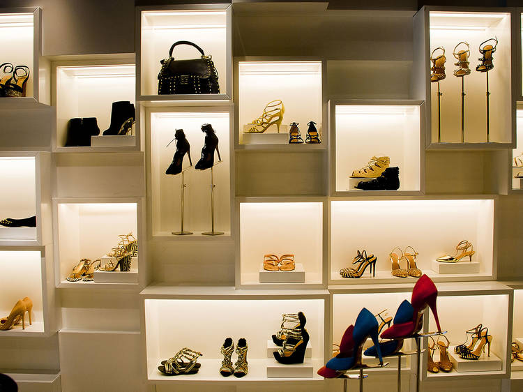 Shoes Shoe Louis Vuitton shop display window Madrid Barcelona