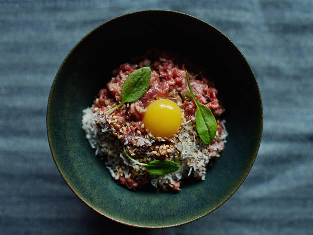 This new app wants to hook you up with (almost) free food Beef tartare at Hinoki & the Bird