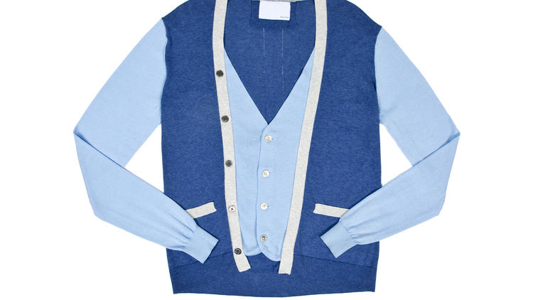 Private Stock two-in-one cardigan, $398