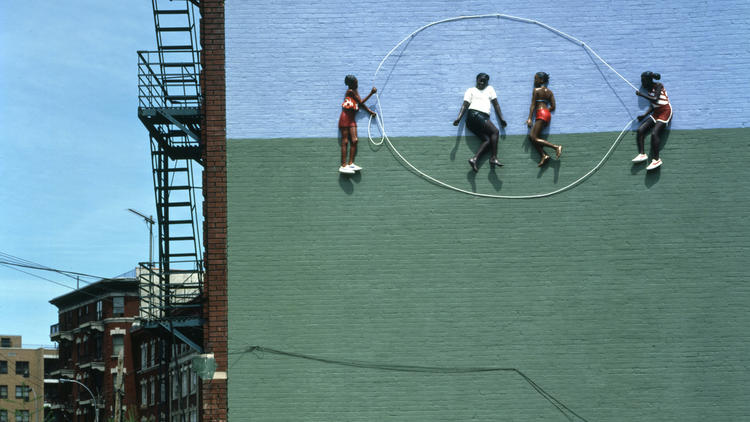 John Ahearn and Rigoberto Torres, Homage to the People of the Bronx: Double Dutch at Kelly Street I