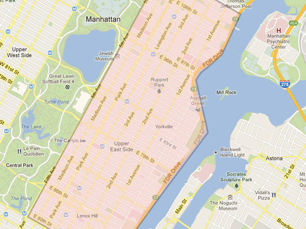 Manhattan Zip Code Map Nyc