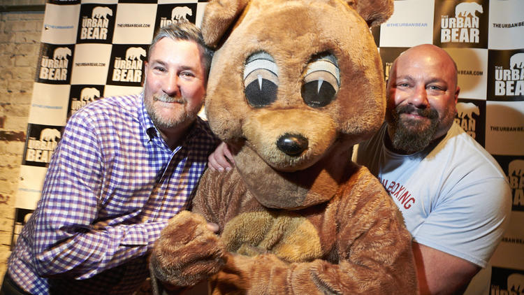 The Honey Bears and Chicago Bears Mascots