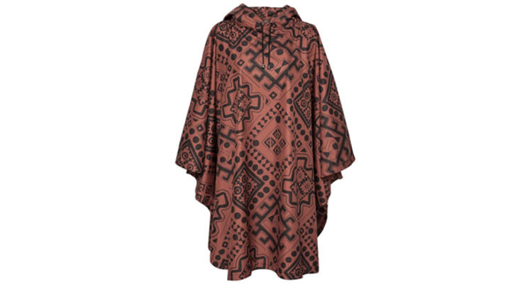 7. Voyager Spice Print poncho